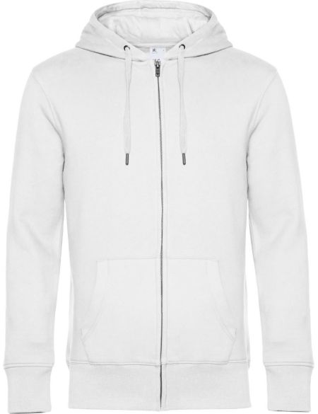 Mikina pánská s kapucí King Zipped Hood white