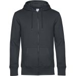 Mikina pánská s kapucí King Zipped Hood asphalt