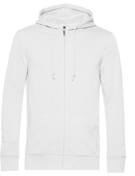 Mikina pánská s kapucí Inspire Zipped Hood white