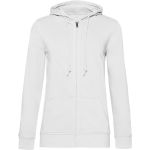 Women's sweatshirt with a hood Inspire Zipped Hood women white