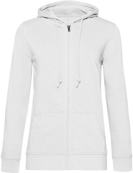 Mikina dámská s kapucí Inspire Zipped Hood women white