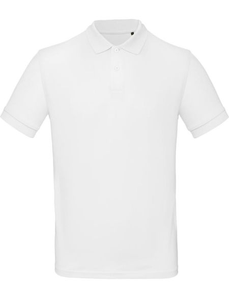 Polokošile pánská Piqué z bio bavlny Inspire Polo men white