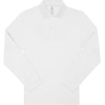 Piqué polo shirt with long sleeves My Polo 180 LSL white