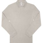 Polokošile piqué s dlouhým rukávem z těžké bavlny My Polo 210 LSL heather grey fog