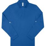 Polokošile piqué s dlouhým rukávem z těžké bavlny My Polo 210 LSL royal blue