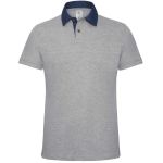 Polokošile pánská Piqué Medium Fit DNM Forward men denim/heather grey