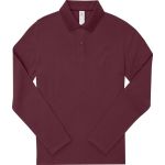 Polokošile dámská piqué s dlouhým rukávem My Polo 180 LSL women burgundy