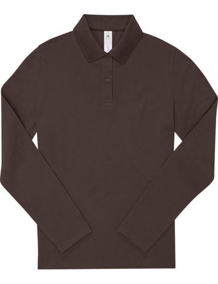 Polokošile dámská piqué s dlouhým rukávem z těžké bavlny My Polo 210 LSL women white