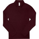 Polokošile dámská piqué s dlouhým rukávem z těžké bavlny My Polo 210 LSL women heather burgundy
