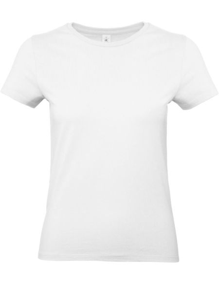 Tričko dámské z těžké bavlny E190 women white