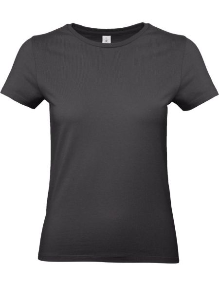 Women's T-shirt made of heavy cotton E190 women used black