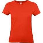 Tričko dámské z těžké bavlny E190 women fire red