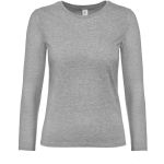 Tričko dámské s dlouhým rukávem z těžké bavlny E190 LSL women sport grey