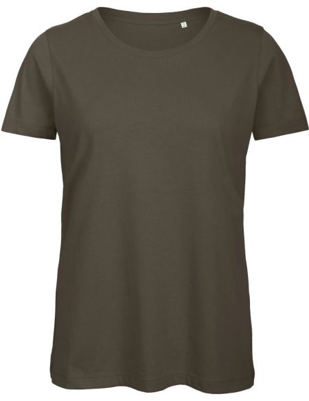 Women's T-shirt Medium Fit from organic cotton Inspire T women khaki