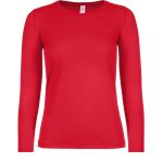 Women's T-shirt with long sleeves E150 LSL red