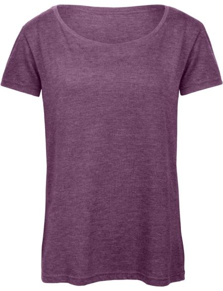Women's T-shirt Triblend women heather purple