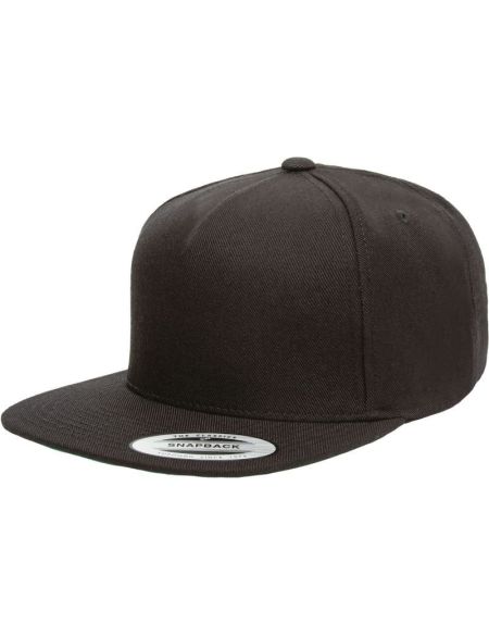 Kšiltovka 5 panelová Snapback Premium Flexfit 5089M black