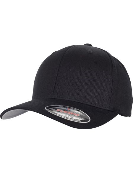 Flexfit 6-Panel-Kappe 6477 schwarz