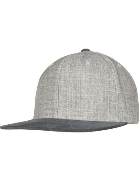 Kšiltovka 6 panelová Snapback Melange Flexfit 6089MS/6089VM black melange/black