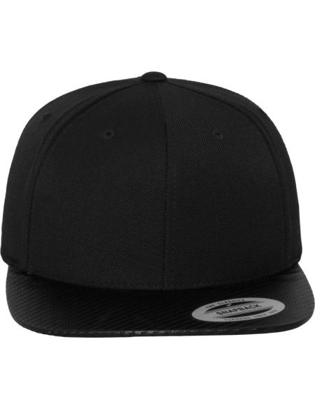 Kšiltovka 6 panelová Snapback Carbon Flexfit 6089CA black/carbon