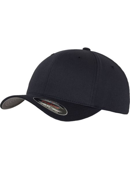 Flexfit 6 panel combed wool cap 6277 dark navy