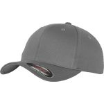 Kšiltovka 6 panelová vlněná česaná Flexfit 6277 grey