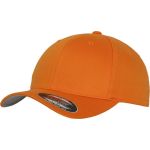 Kšiltovka 6 panelová vlněná česaná Flexfit 6277 orange