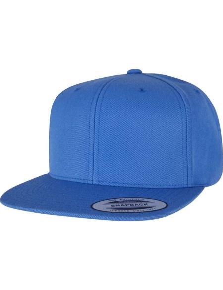 Kappe 6 Panels Snapback Flexfit 6089M helles Mitternachtsblau