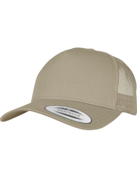 Kšiltovka 5 panelová Trucker Retro Flexfit 6506 white