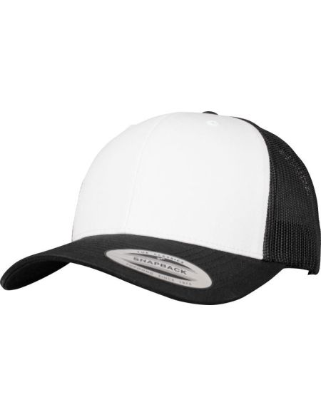 Kšiltovka 6 panelová Trucker Flexfit 6606CF black/white/black