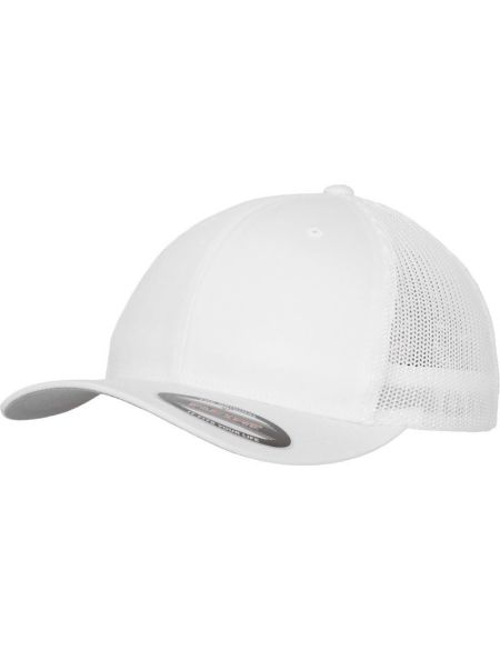 Kšiltovka 6 panelová Trucker Mesh Flexfit 6511 white