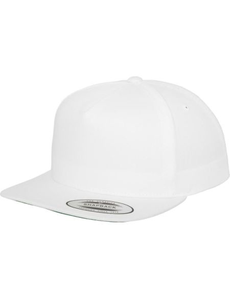 Kšiltovka 5 panelová Snapback Flexfit 6007/6007T white