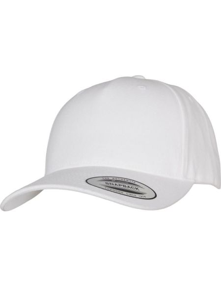 Kšiltovka 5 panelová Snapback Flexfit 5789M white