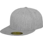Kšiltovka 6 panelová Premium 210 Fitted Flexfit 6210/6210T heather grey