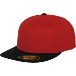 Kšiltovka 6 panelová Premium 210 Fitted Flexfit 6210/6210T red/black