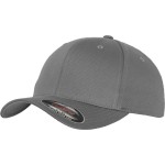 Kšiltovka 6 panelová dětská vlněná česaná Flexfit 6277 grey