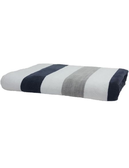 Osuška The One Towelling Towel Stripe anthracite/light grey