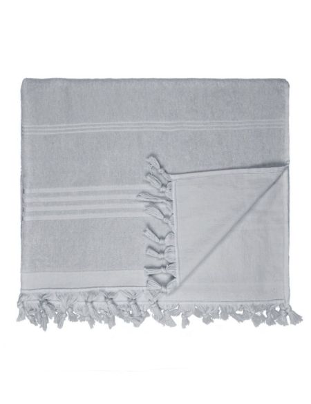 The One Toweling Hamam Terry dark gray towel