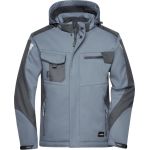Bunda pracovní zimní softshellová Strong James Nicholson JN824 carbon/black