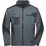 Bunda pracovní letní softshellová Strong James Nicholson JN844 carbon/black