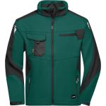 Bunda pracovní letní softshellová Strong James Nicholson JN844 dark green/black