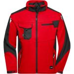 Bunda pracovní letní softshellová Strong James Nicholson JN844 red/black
