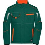 Bunda pracovní zimní softshellová Color James Nicholson JN853 dark green/orange
