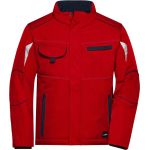 Bunda pracovní zimní softshellová Color James Nicholson JN853 red/navy