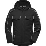 Bunda pracovní softshellová polstrovaná Solid James Nicholson JN886 black