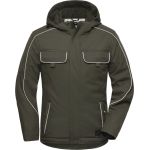Bunda pracovní softshellová polstrovaná Solid James Nicholson JN886 olive