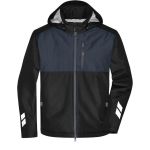 Bunda pracovní hardshellová polstrovaná James Nicholson JN1815 black/carbon