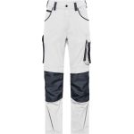 Work pants Modern Style Strong James Nicholson JN1832 (size 42-60) medium length white/carbon