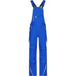 Kalhoty pracovní s laclem Color James Nicholson JN848 (vel.42-60) royal/white