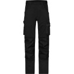 Kalhoty pracovní strečové Slim Line James Nicholson JN1812L (vel.94-110) dlouhá délka black/black